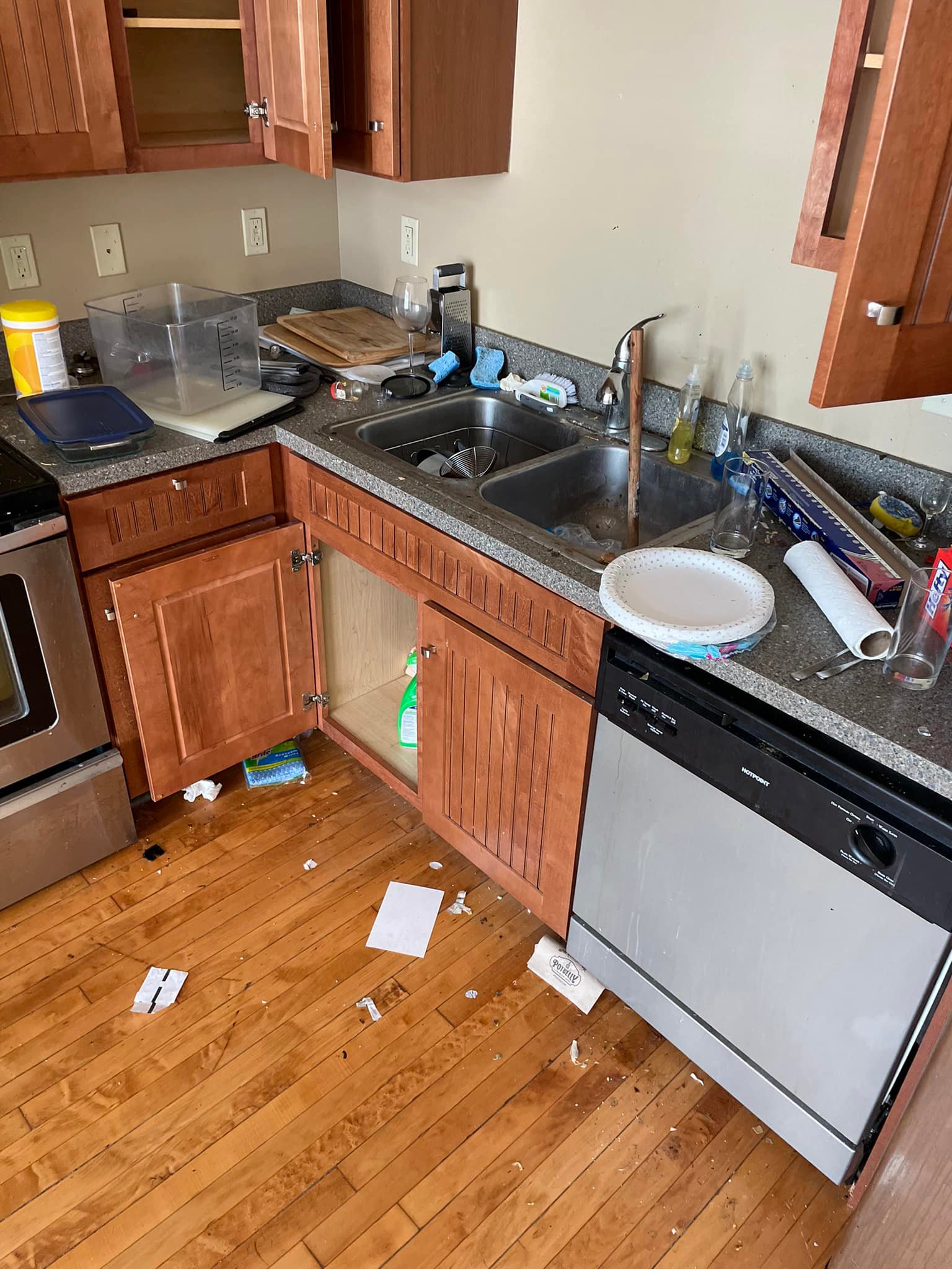 Dirty Kitchen Before