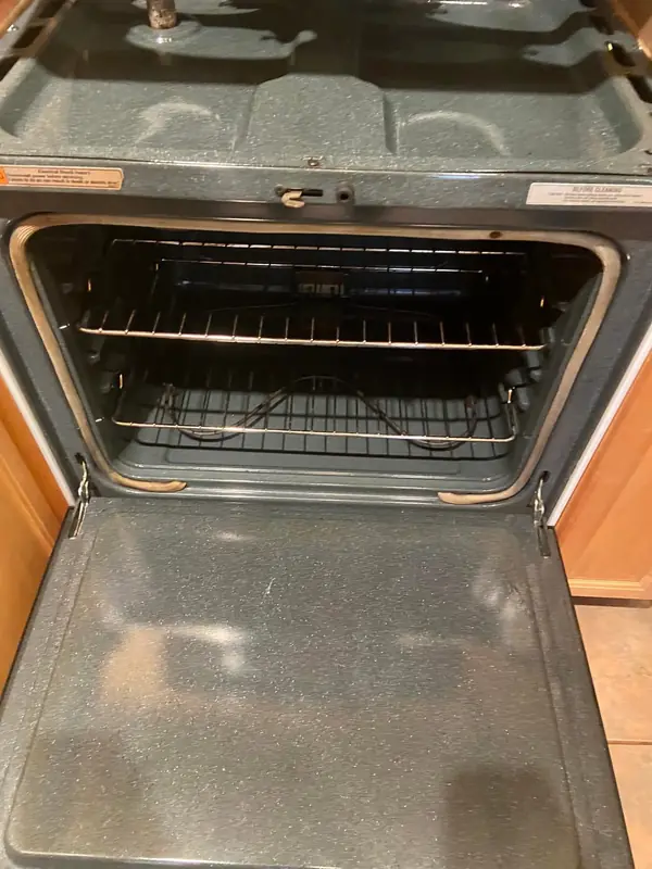 Range & oven after an MCS cleaning